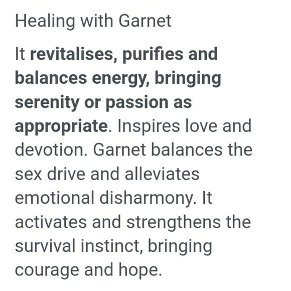 Garnet Tumble stone sealed in package not touched - Picture 6 of 6